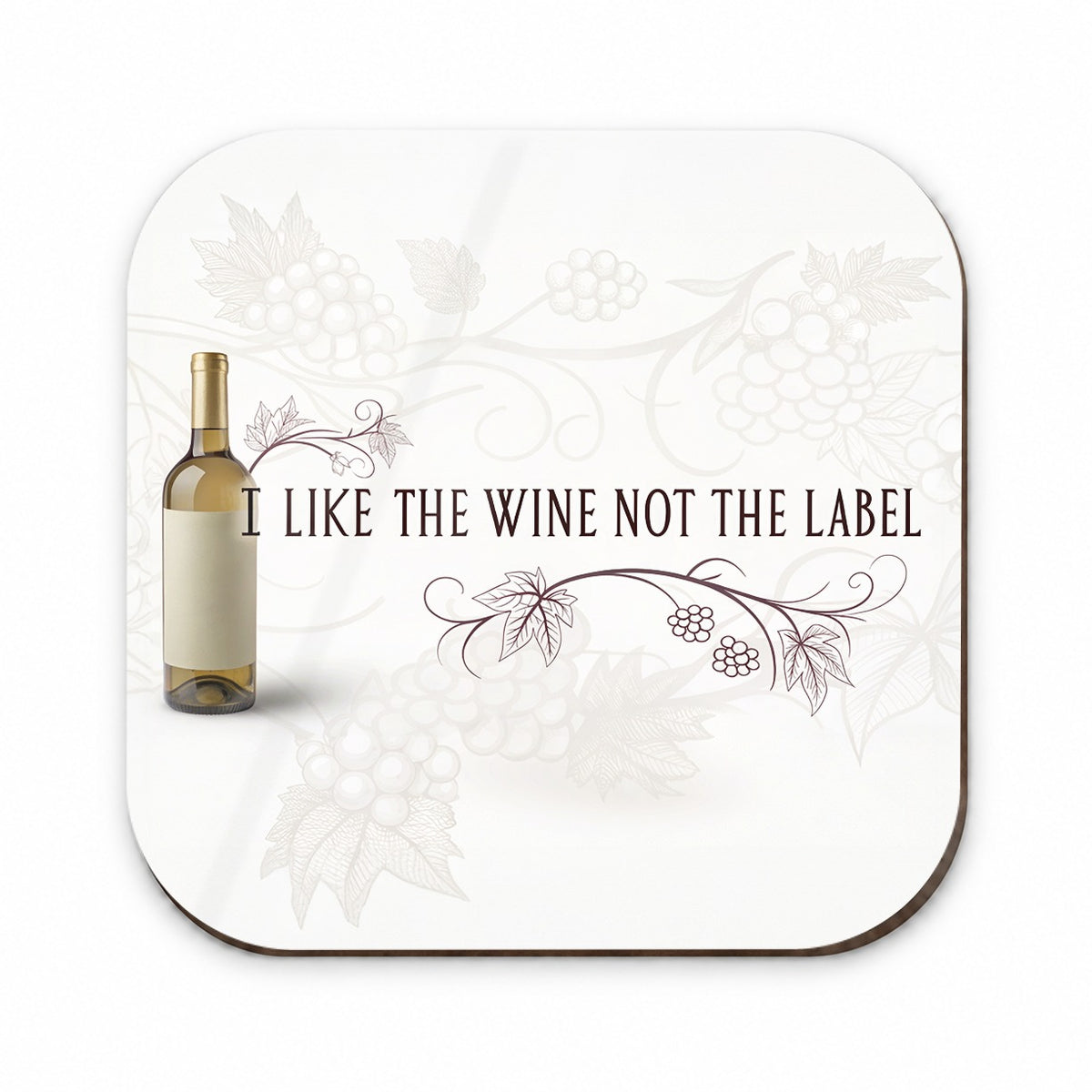 I Like The Wine Not The Label Funny Saying Fridge Magnet
