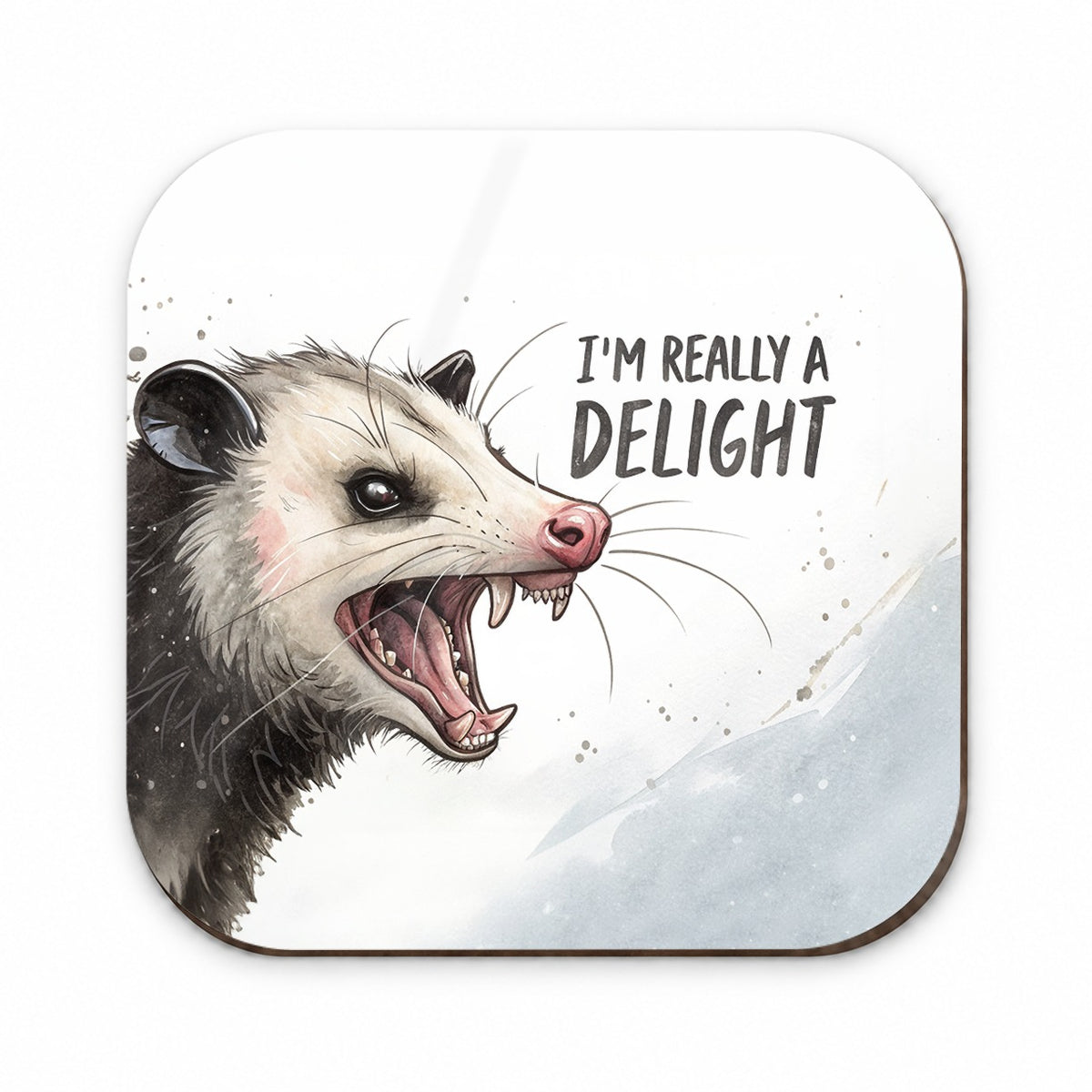 I'm Really a Delight Funny Angry Opossum Fridge Magnet