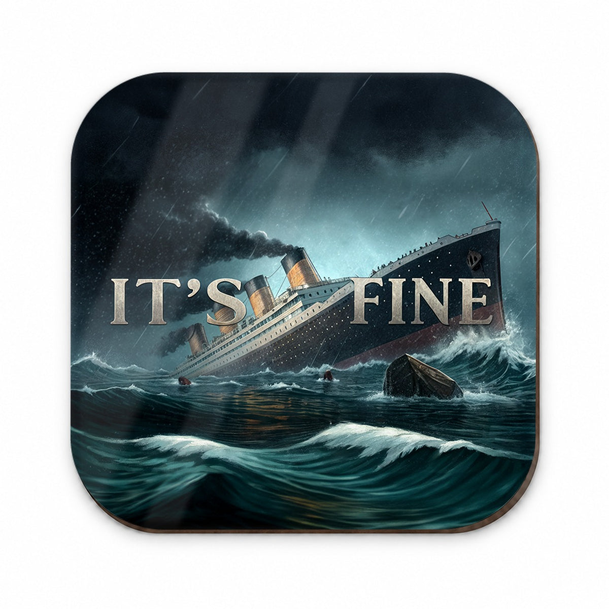 It's Fine Titanic Sinking Funny Fridge Magnet
