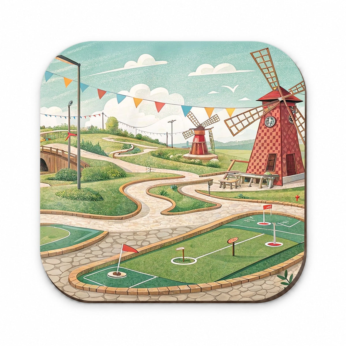 Miniature Golf Course Fridge Magnet