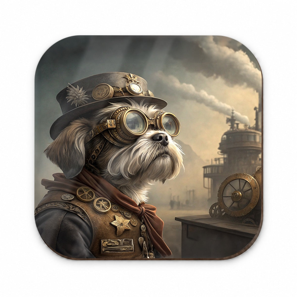 Shih Tzu Dog Steampunk Fridge Magnet