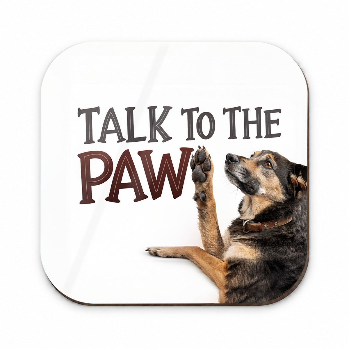 Talk To The Paw Funny Saying Dog Fridge Magnet