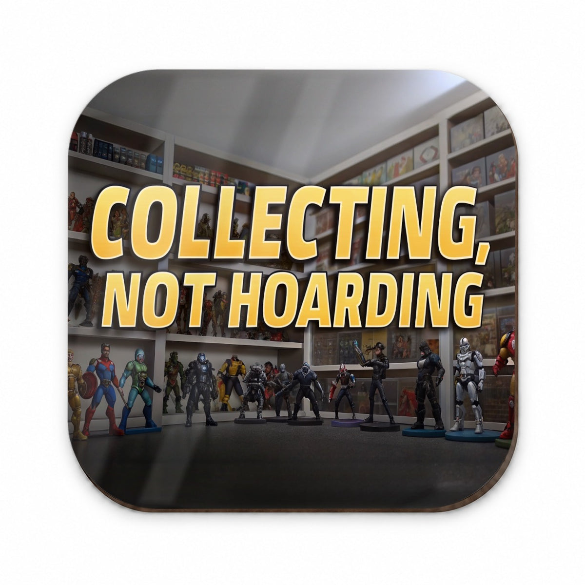 Collecting Not Hoarding Action Figures Funny Fridge Magnet
