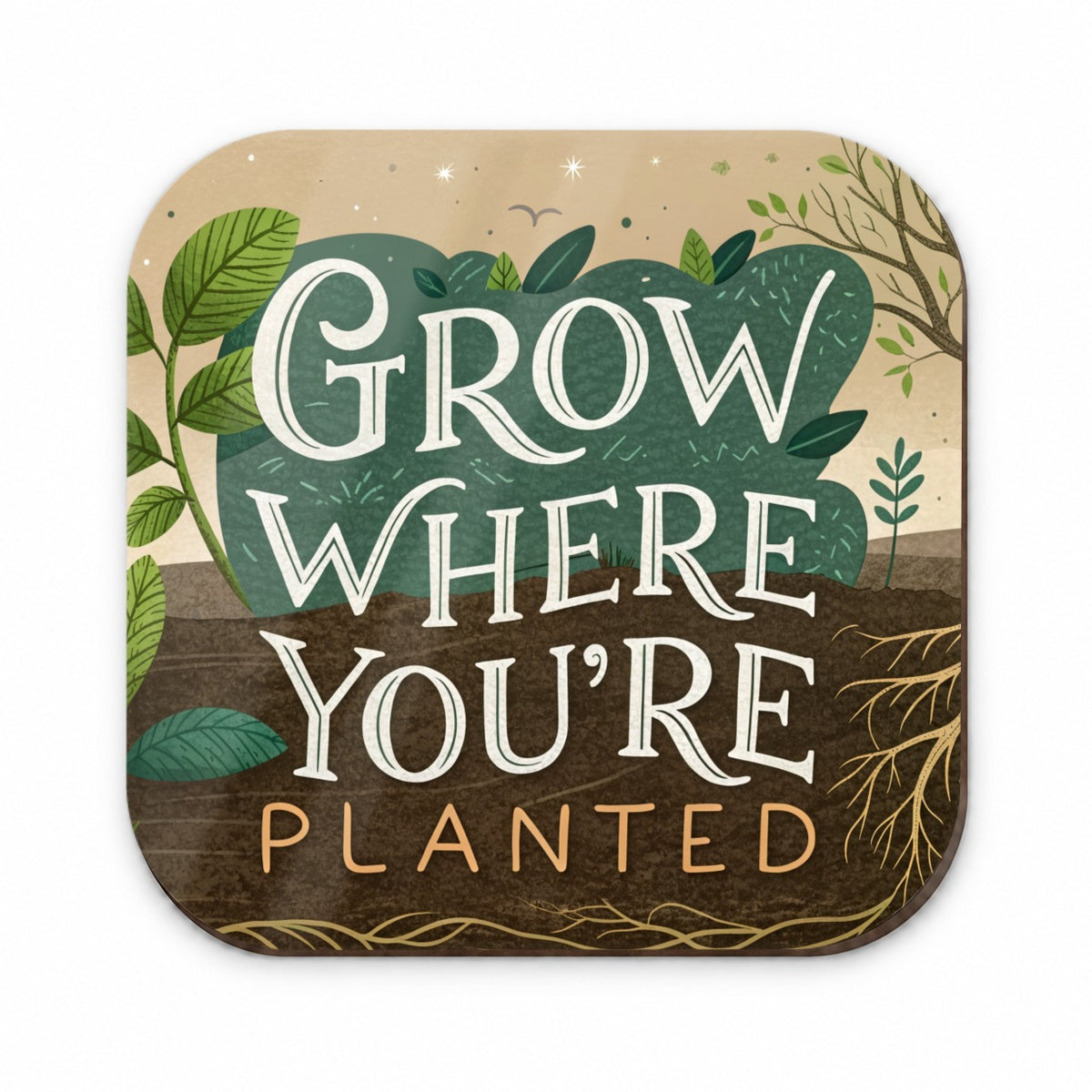 Grow Where You're Planted Inspirational Fridge Magnet