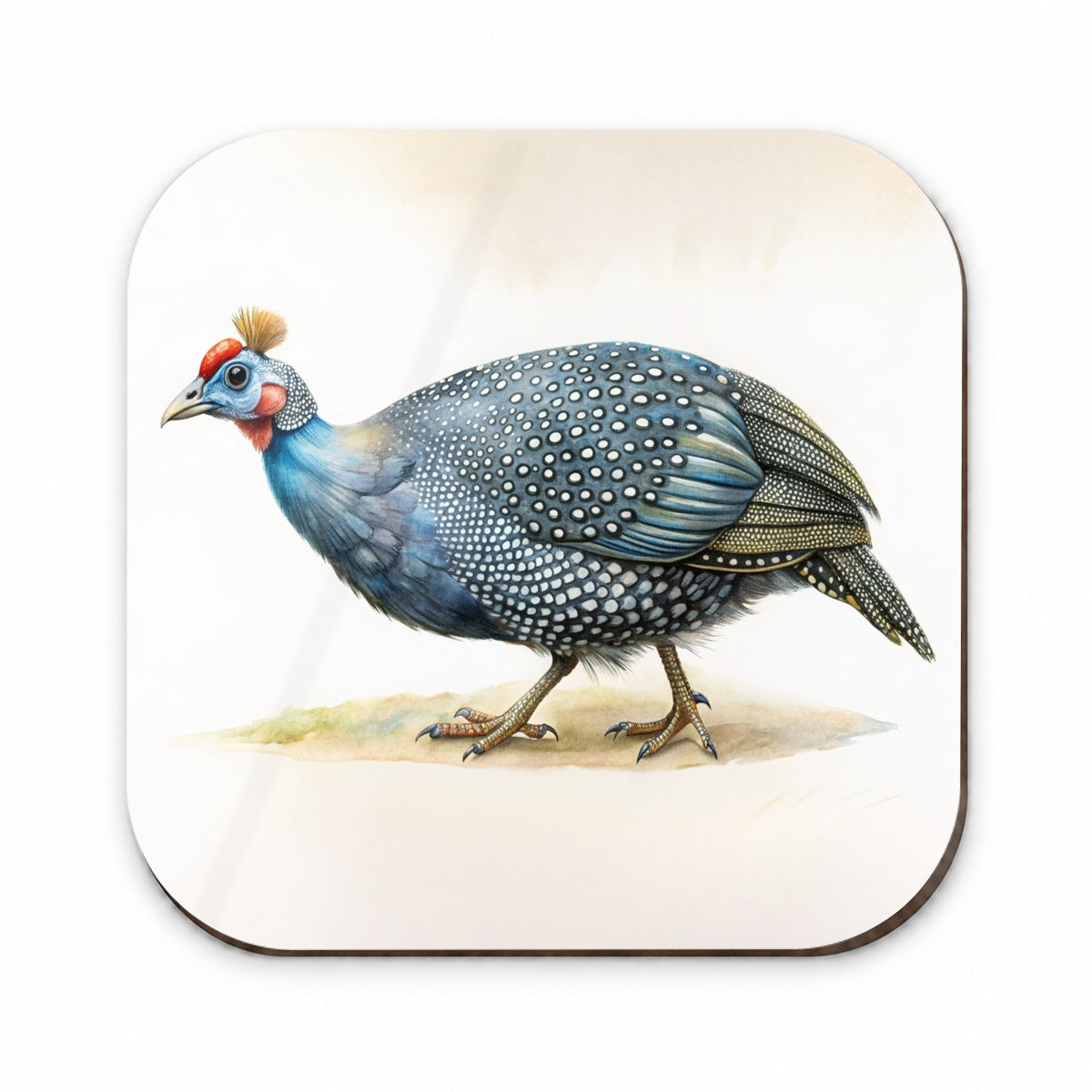 Guinea Fowl Watercolor Fridge Magnet