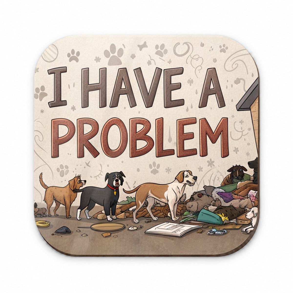 I Have A Problem Dog Hoarder Funny Fridge Magnet