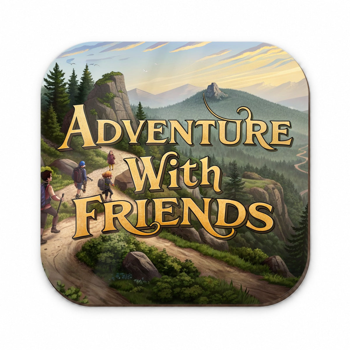 Adventure With Friends Hiking Hiker Fridge Magnet