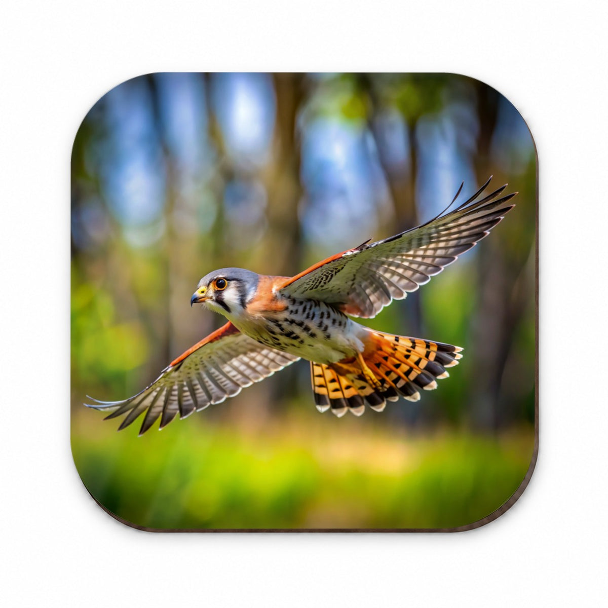 American Kestrel Raptor in Flight Fridge Magnet