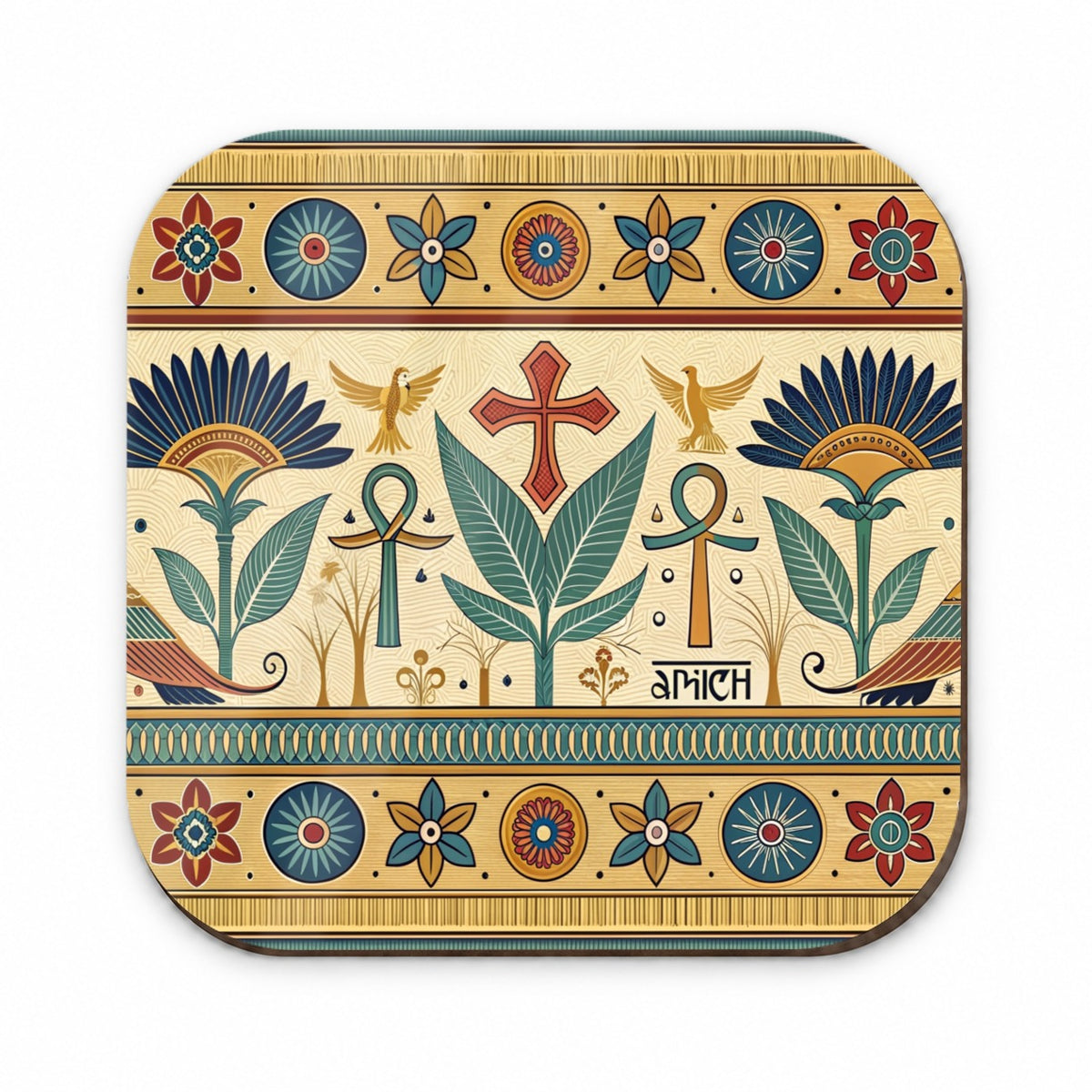 Ancient Egyptian Pattern Ankh Fridge Magnet