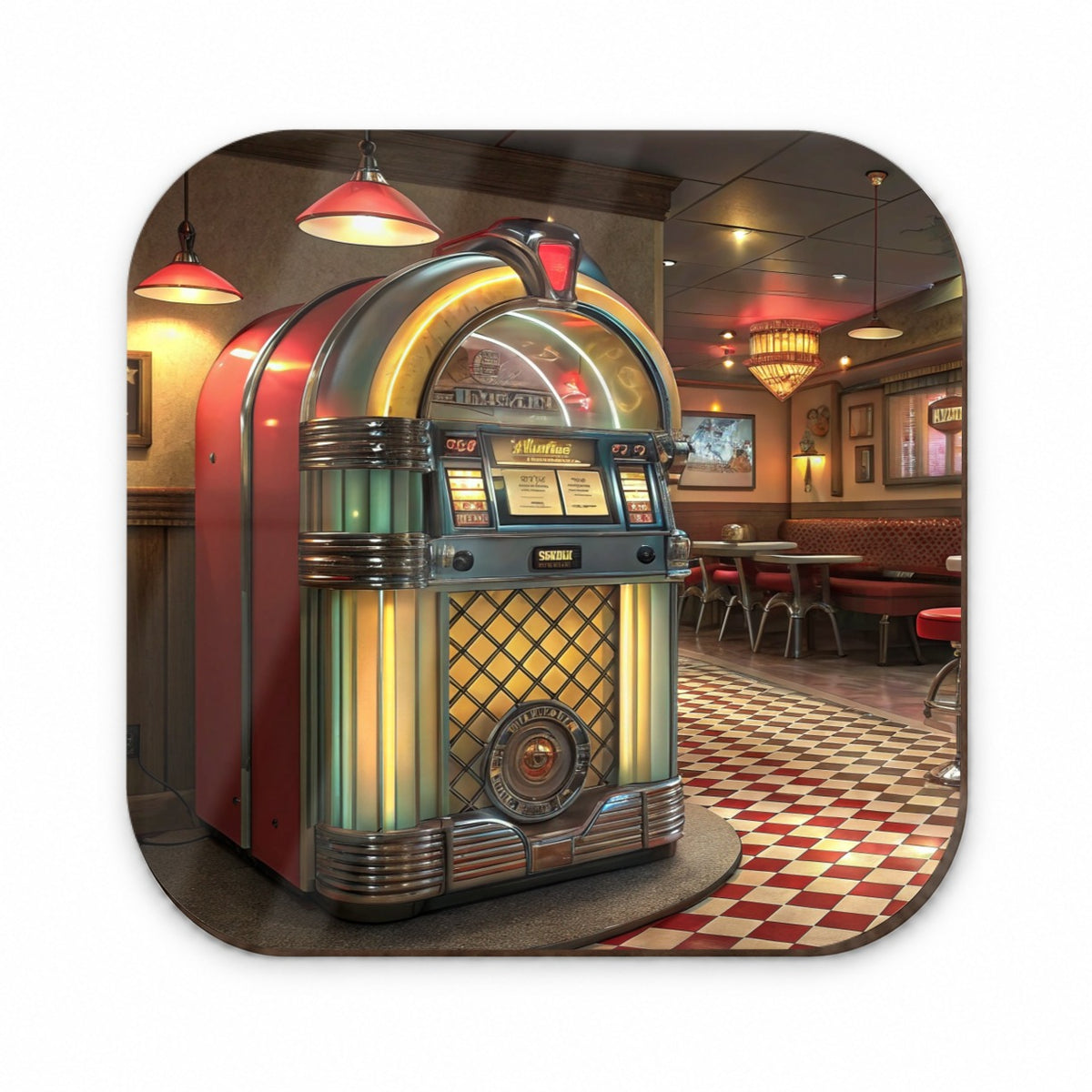 Classic Diner Jukebox Fridge Magnet
