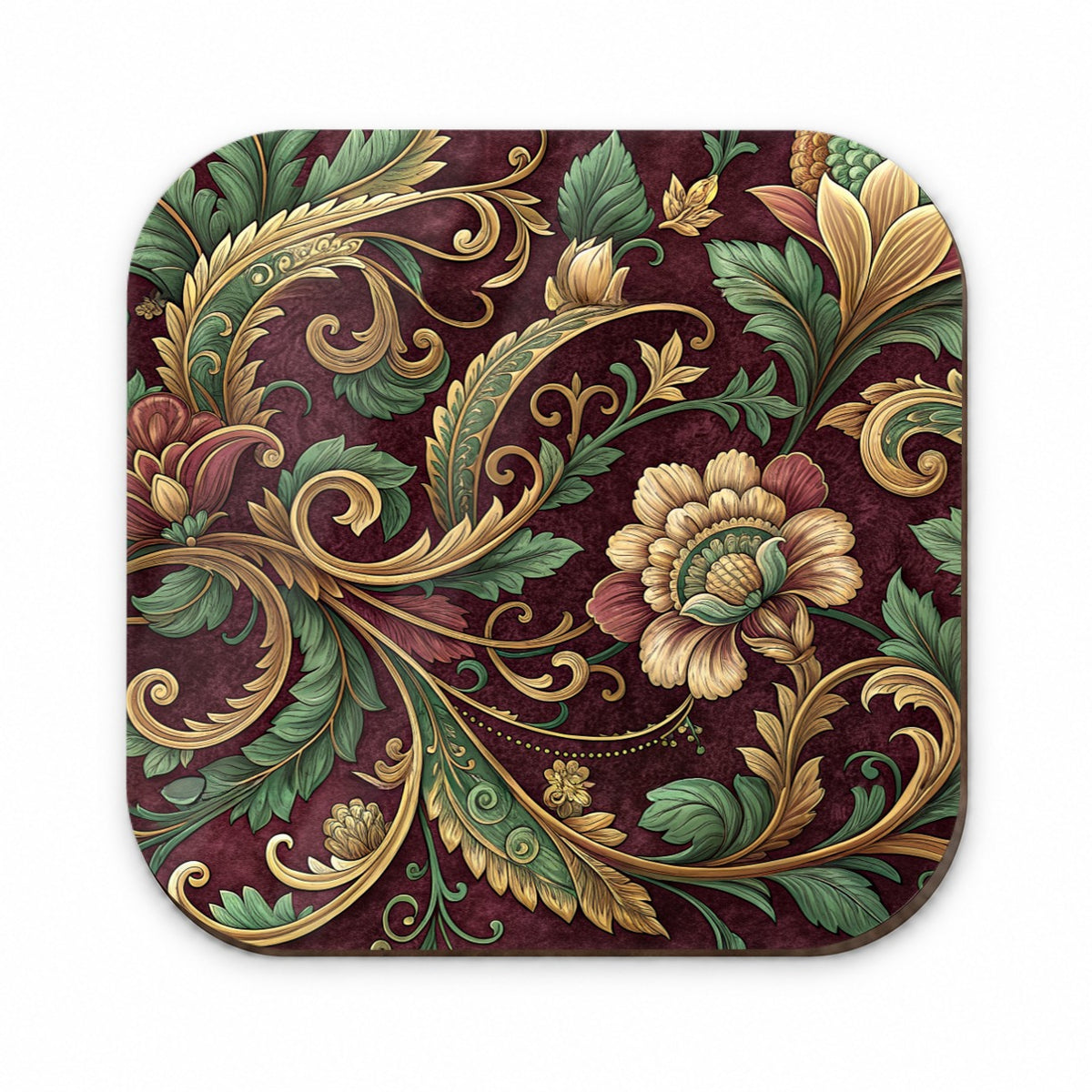 Floral Victorian Decorative Pattern Fridge Magnet
