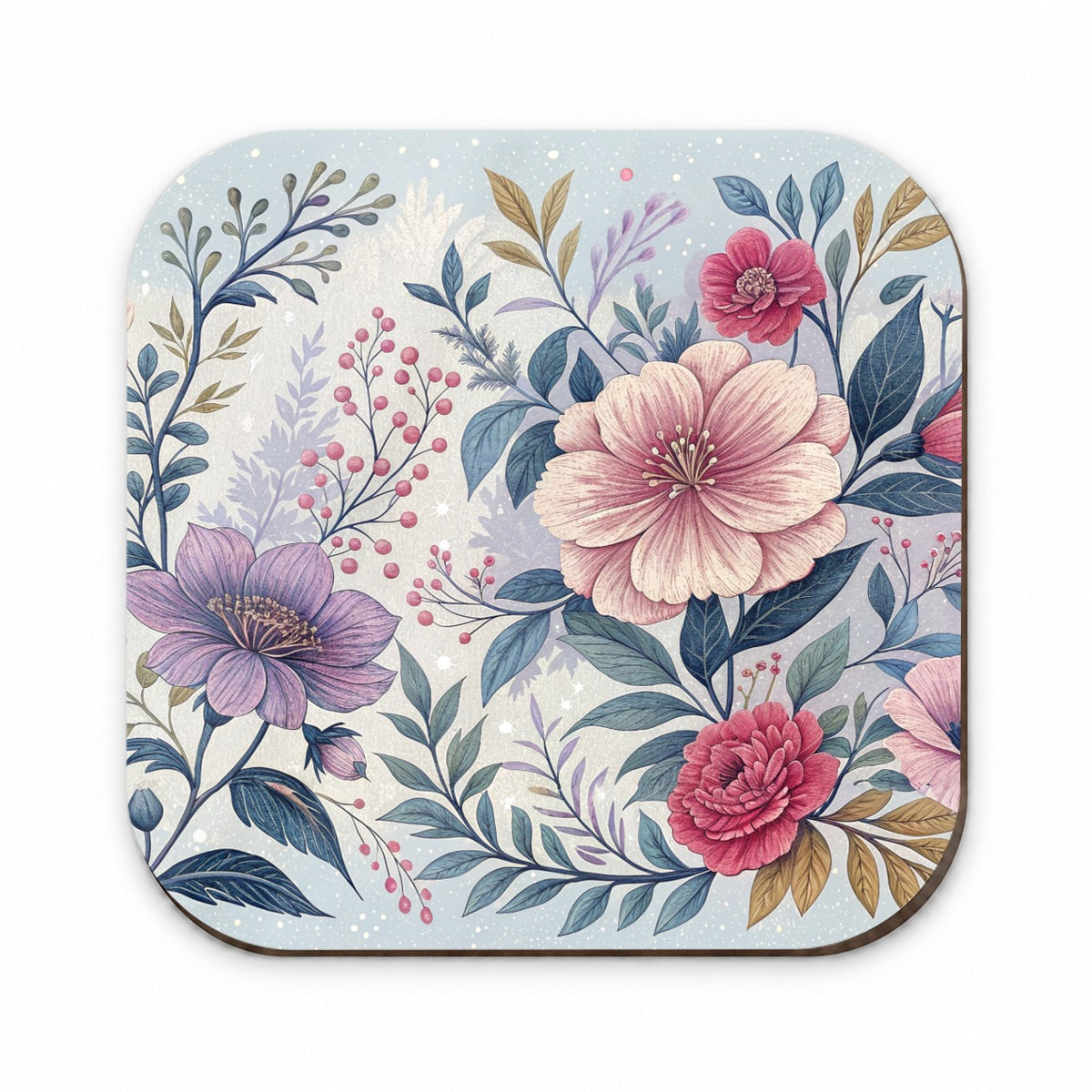 Flower Floral Pink Purple Pattern Fridge Magnet