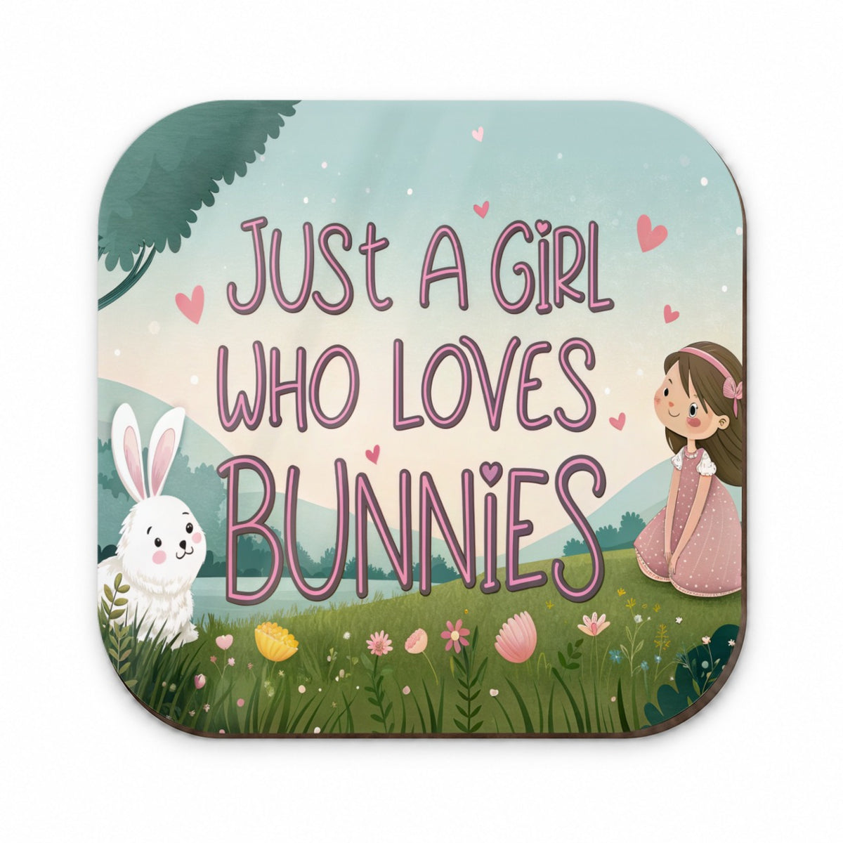 Just A Girl Who Loves Bunnies Rabbits Fridge Magnet