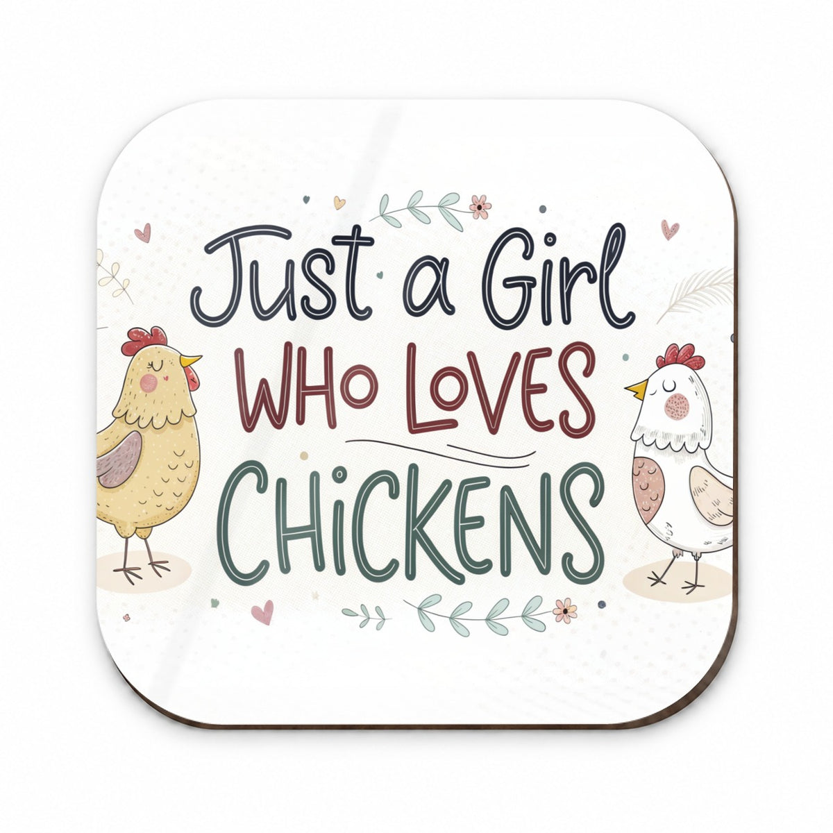 Just A Girl Who Loves Chickens Funny Fridge Magnet