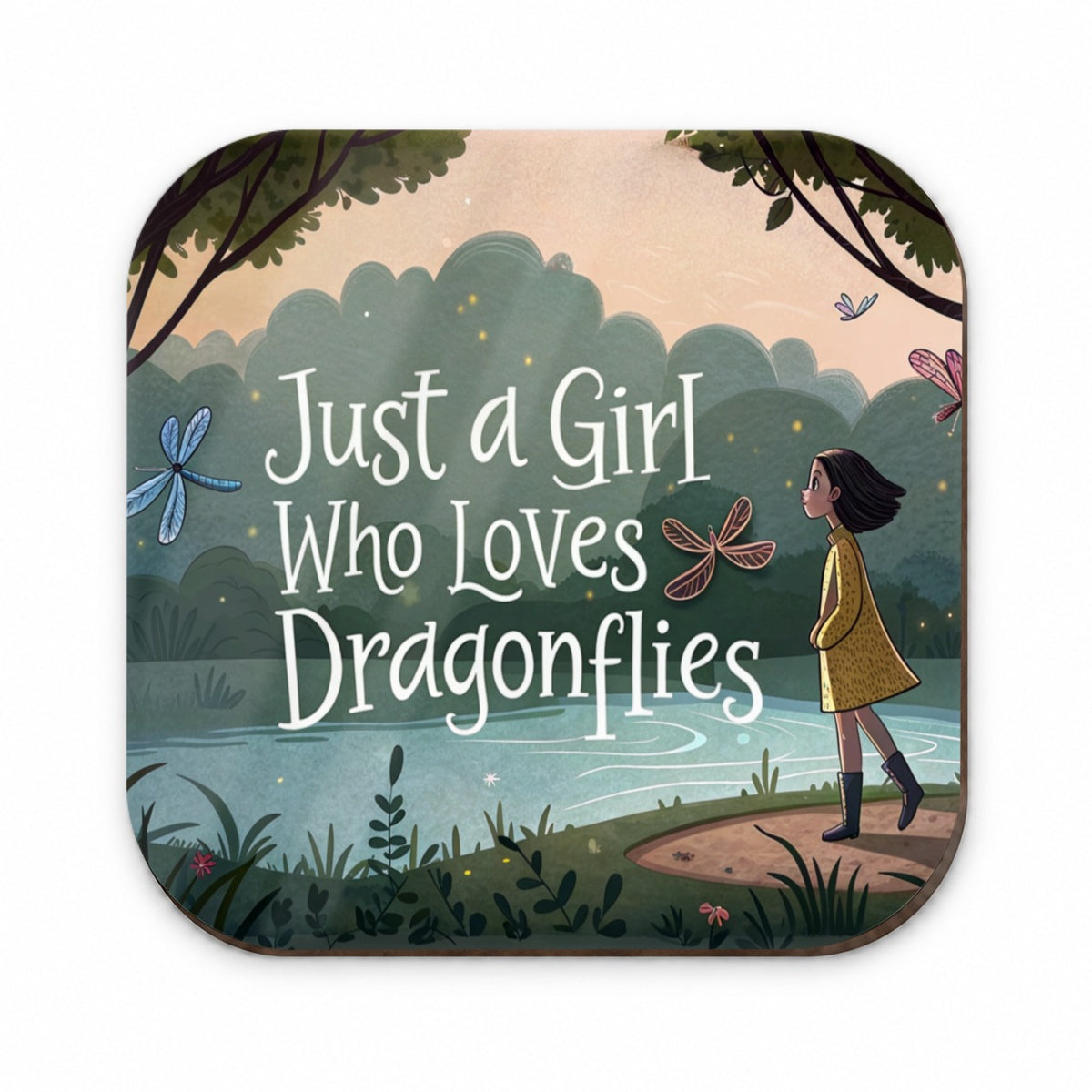 Just A Girl Who Loves Dragonflies Fridge Magnet