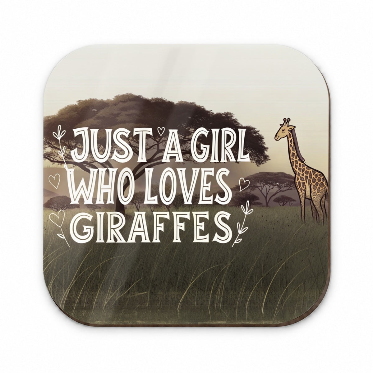 Just A Girl Who Loves Giraffes Fridge Magnet