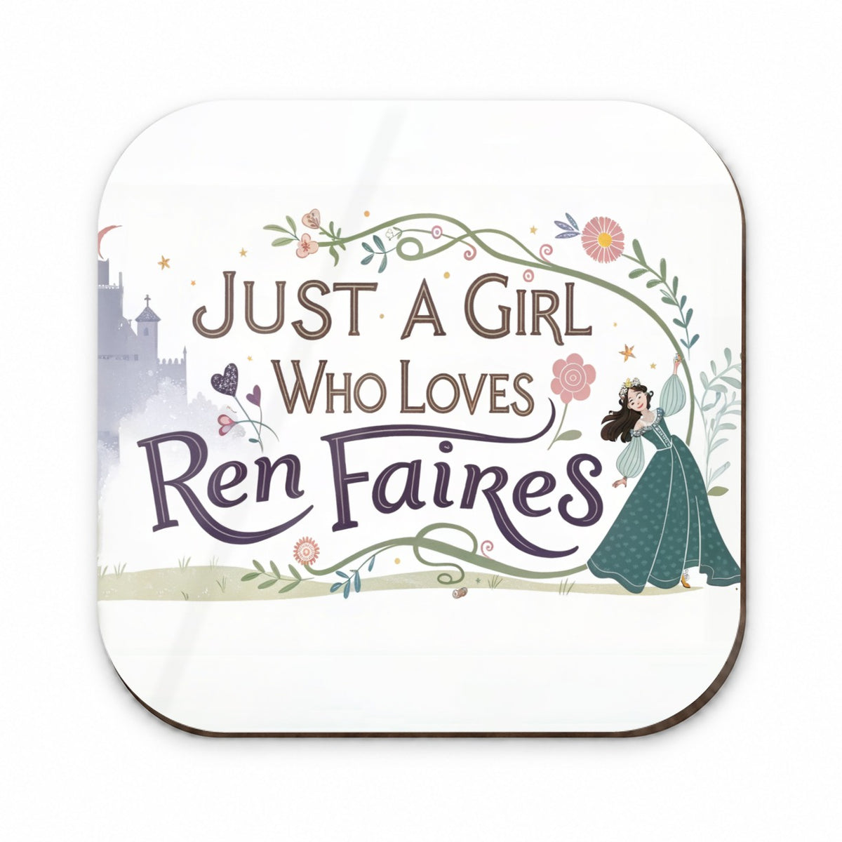 Just A Girl Who Loves Ren Faires Renaissance Funny Fridge Magnet