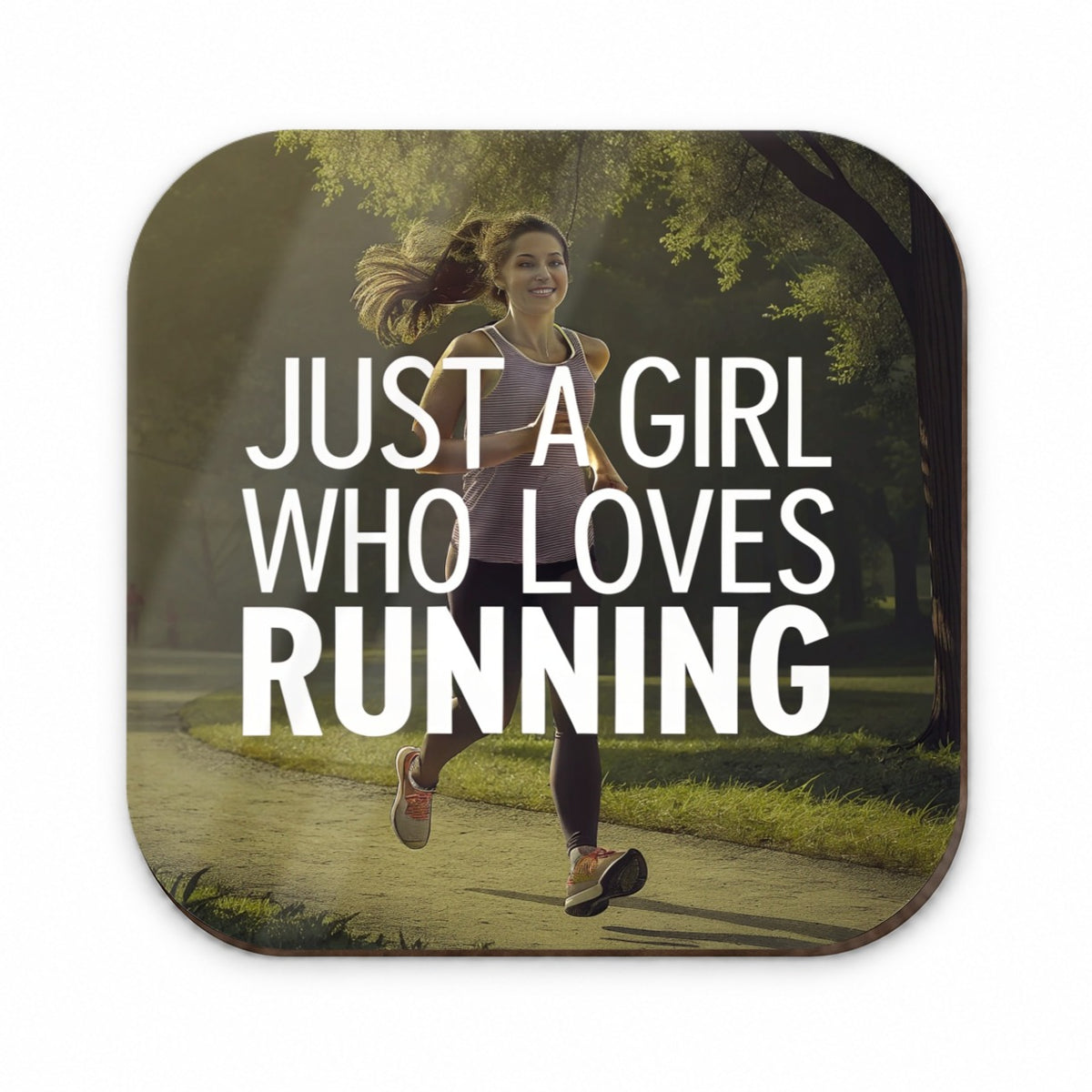 Just A Girl Who Loves Running Jogging Fridge Magnet