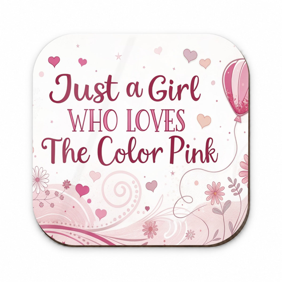 Just A Girl Who Loves The Color Pink Cute Fridge Magnet