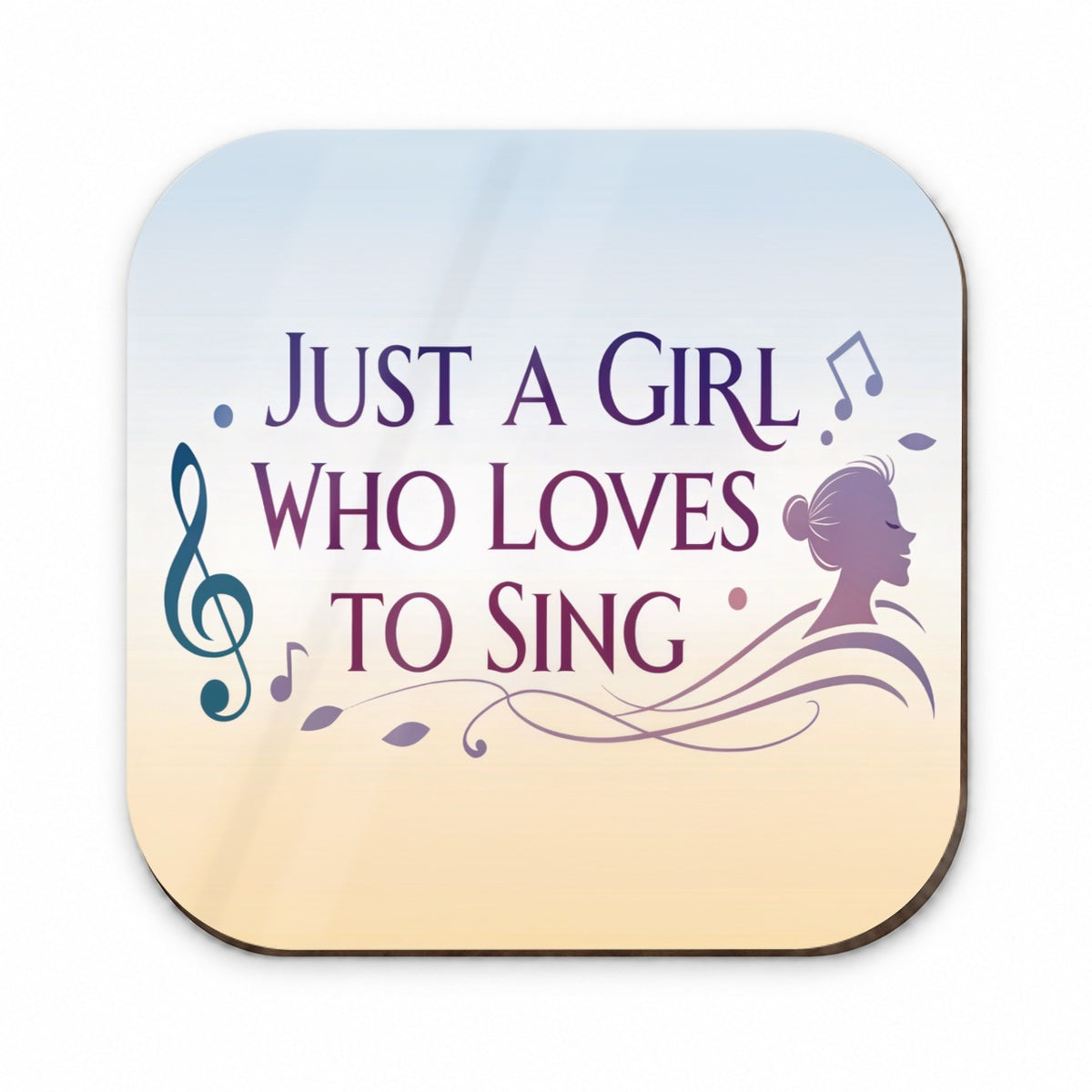 Just A Girl Who Loves To Sing Cute Fridge Magnet