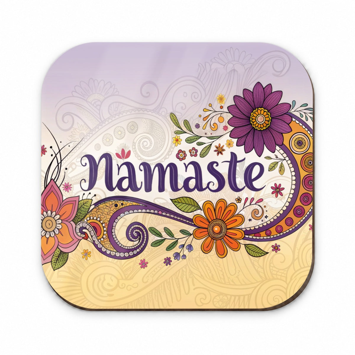 Namaste Flower Fun Retro Fridge Magnet