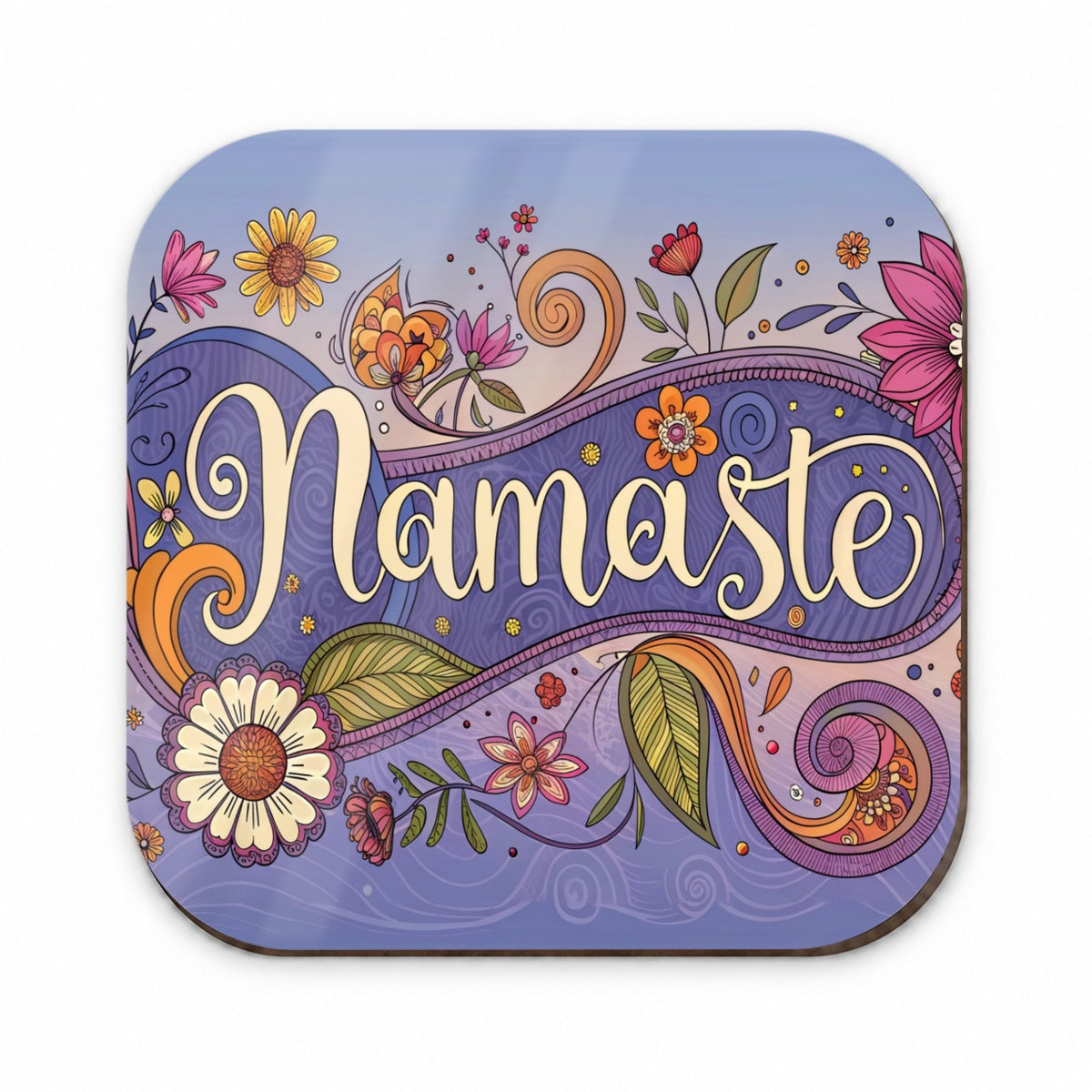 Namaste Hippie Flower Floral Yoga Fridge Magnet