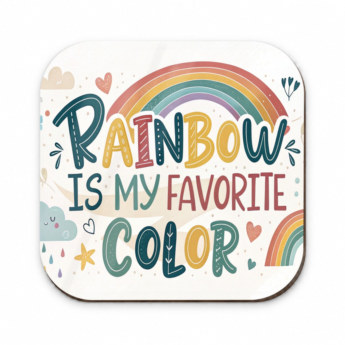 Rainbow Is My Favorite Color Funny Fridge Magnet