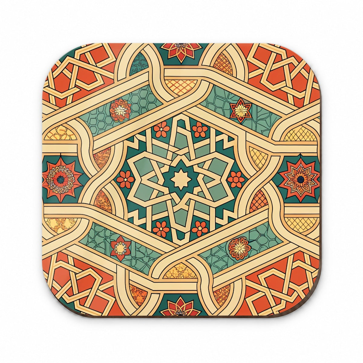 Tessellations Retro Geometric Pattern Fridge Magnet