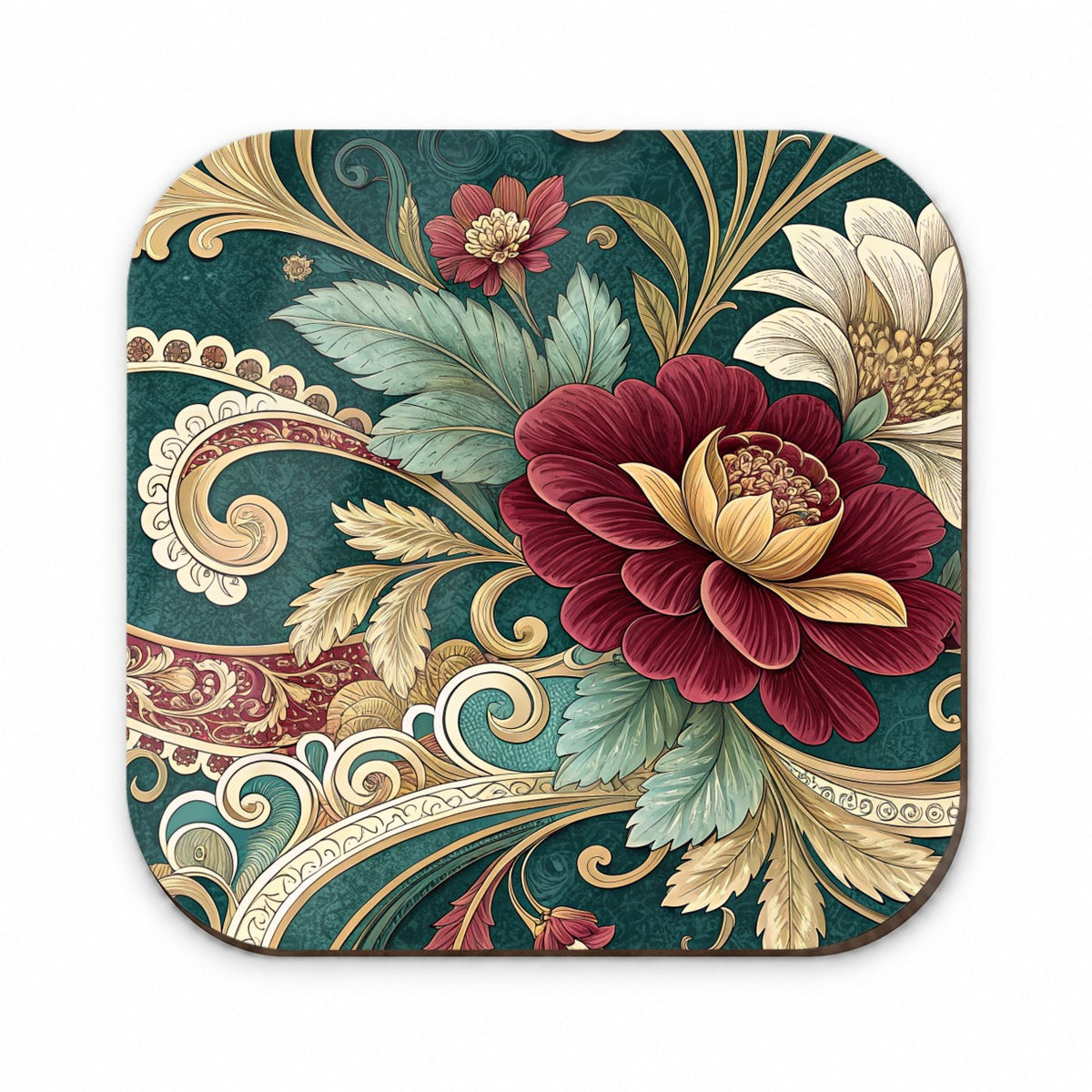 Victorian Decorative Floral Pattern Fridge Magnet