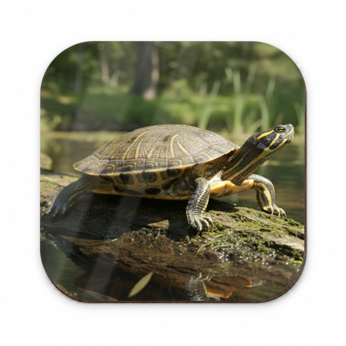 Yellow Bellied Slider Turtle Photo Fridge Magnet