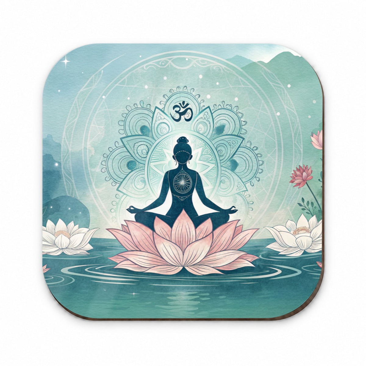 Yoga Meditation Lotus Flower Om Aum Fridge Magnet