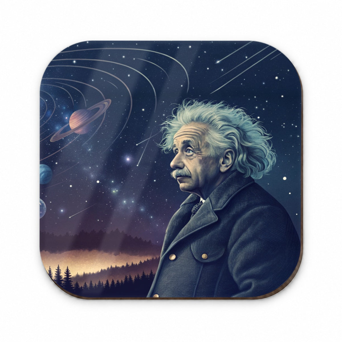 Albert Einstein Genius Space Fridge Magnet