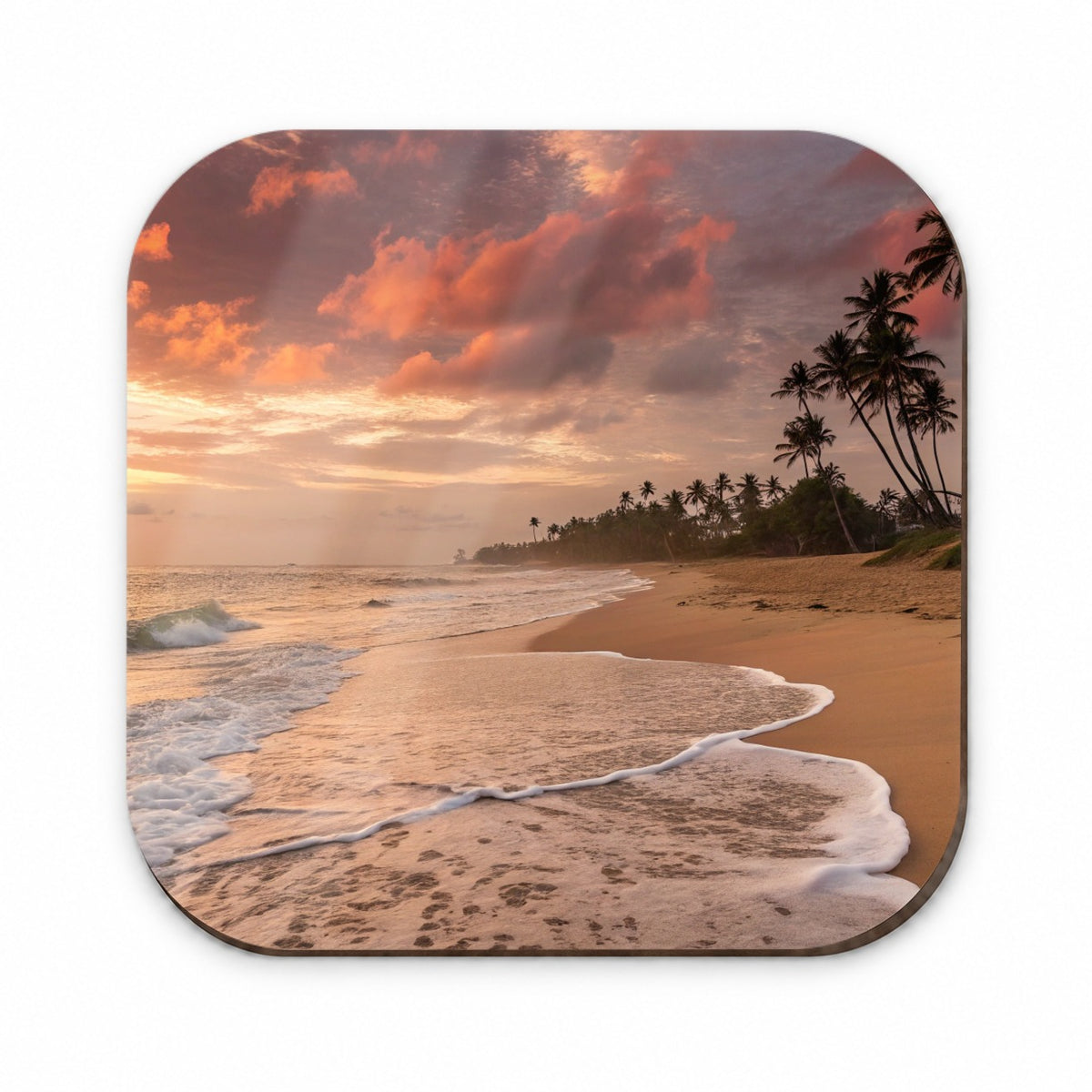 Beach Sunset Tropical Ocean Island Fridge Magnet