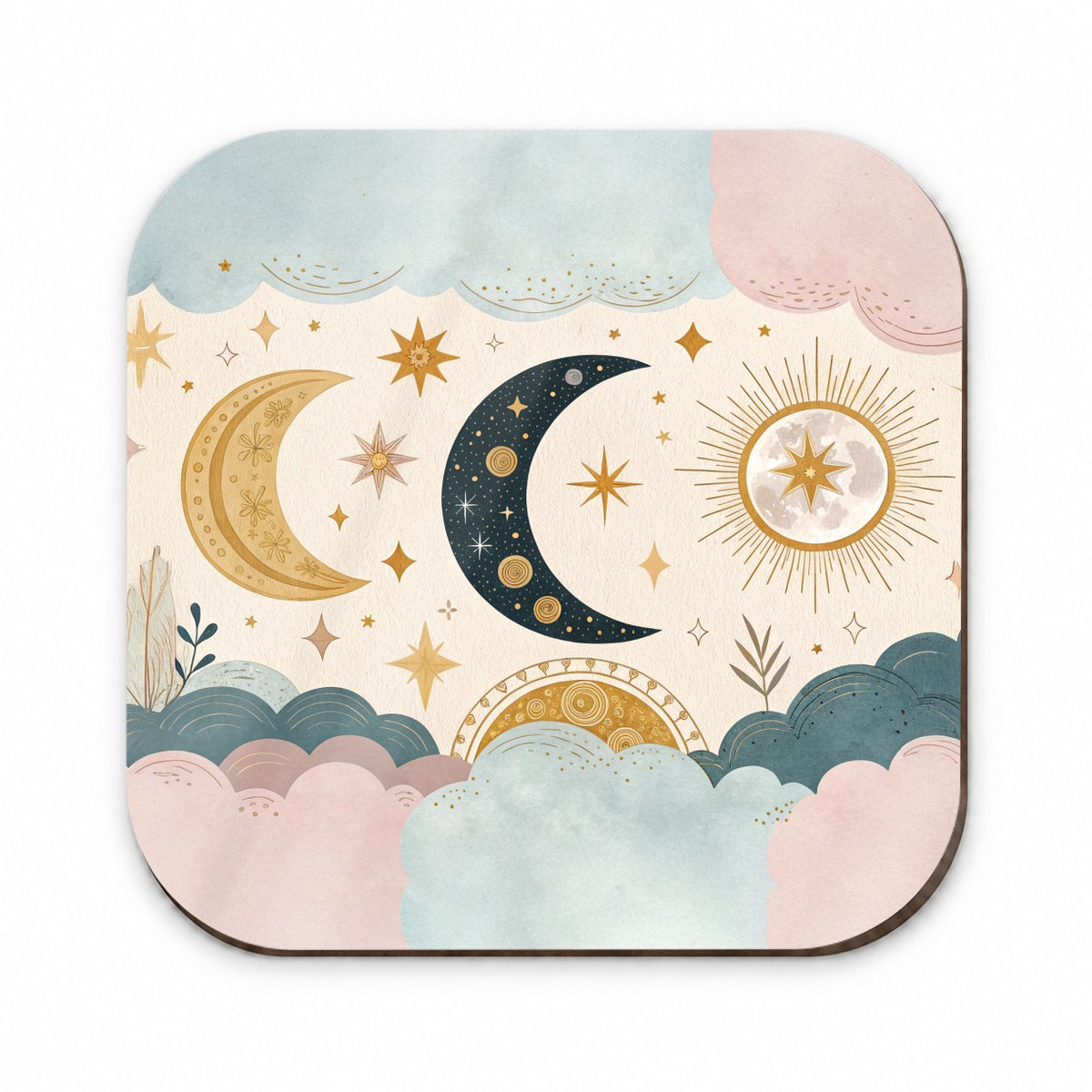Celestial Moon Collage Fridge Magnet