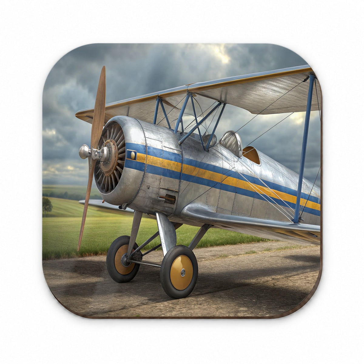 Classic Biplane Vintage Aircraft Fridge Magnet