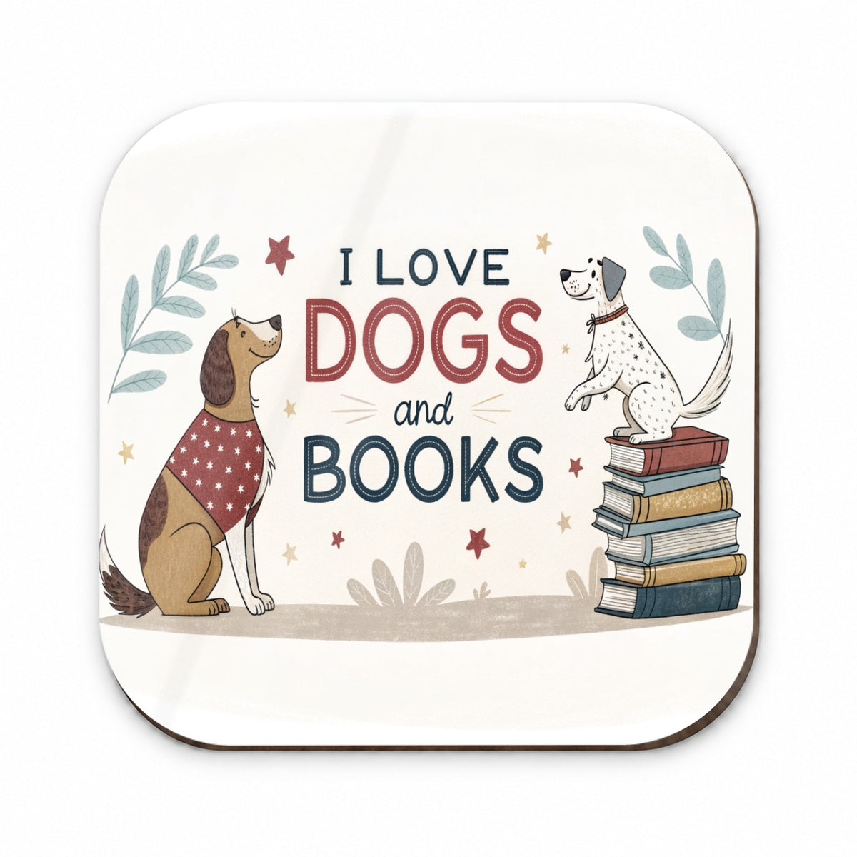 Dogs Books Love Reading Fridge Magnet