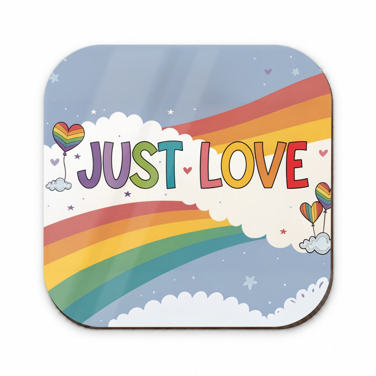 Just Love Rainbows Balloons Pride Fridge Magnet