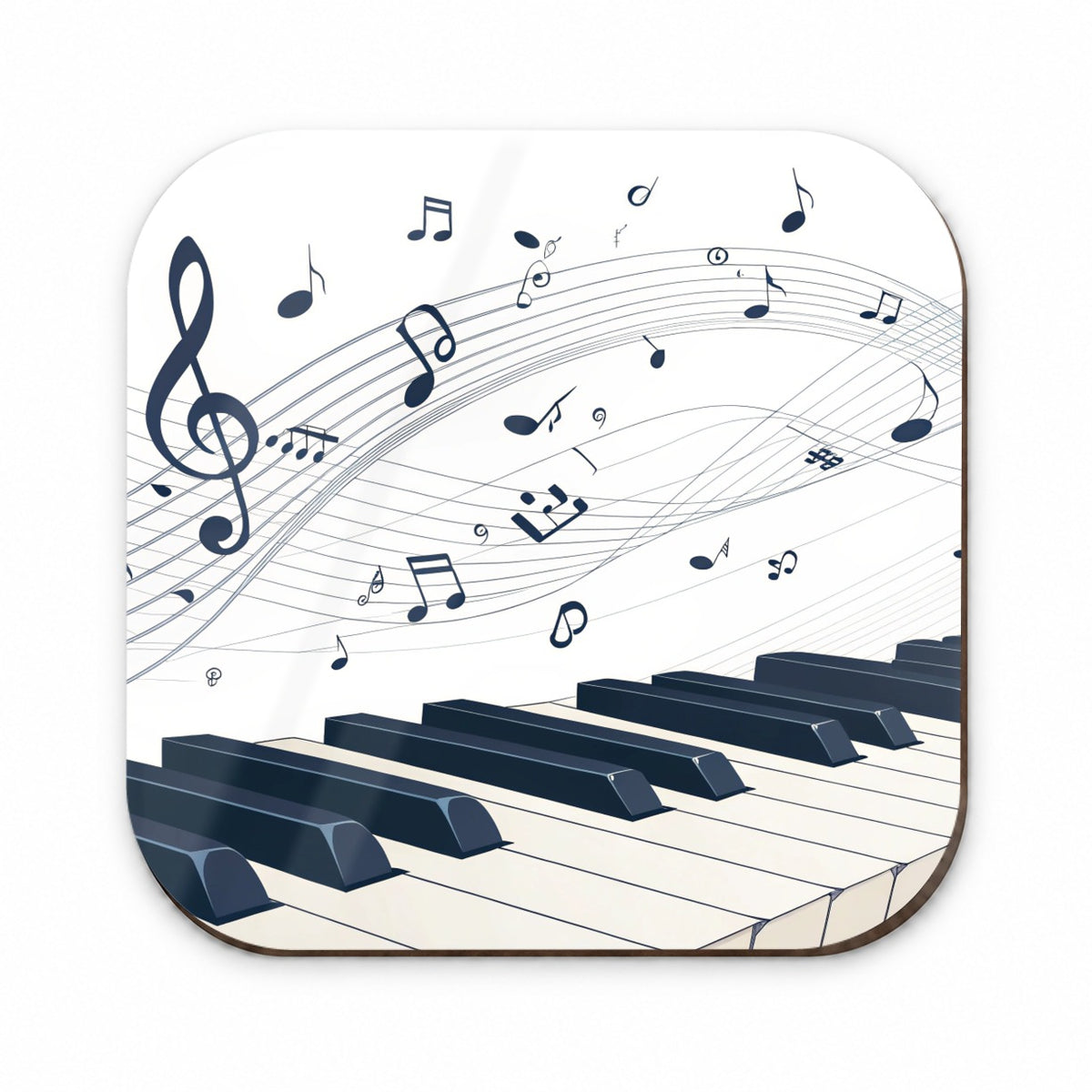 Piano Keys Musical Notes In Motion Fridge Magnet