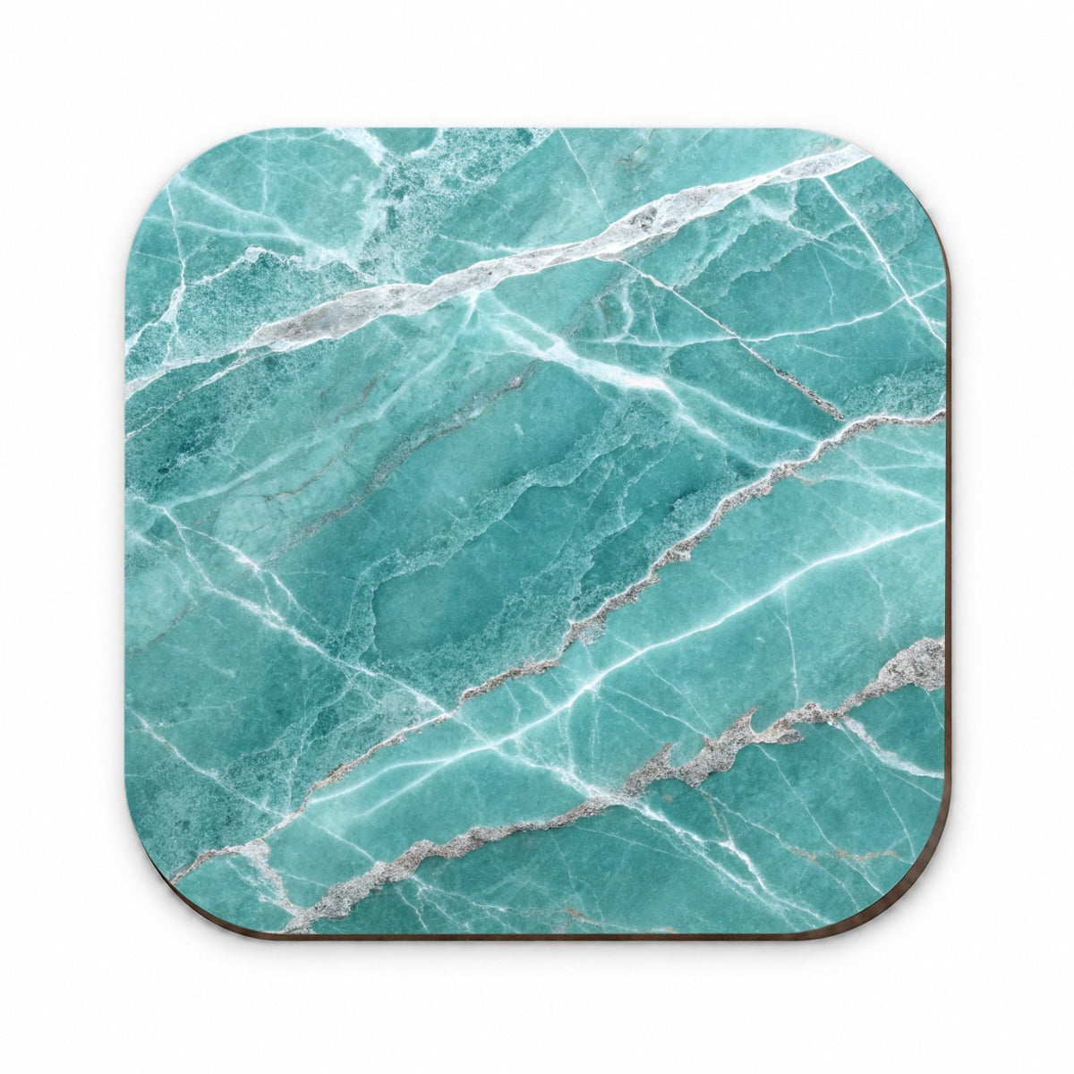 Teal Marble Abstract Texture Fridge Magnet