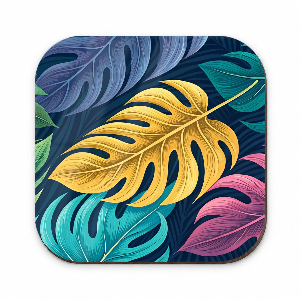 Tropical Leaves Colorful Fridge Magnet