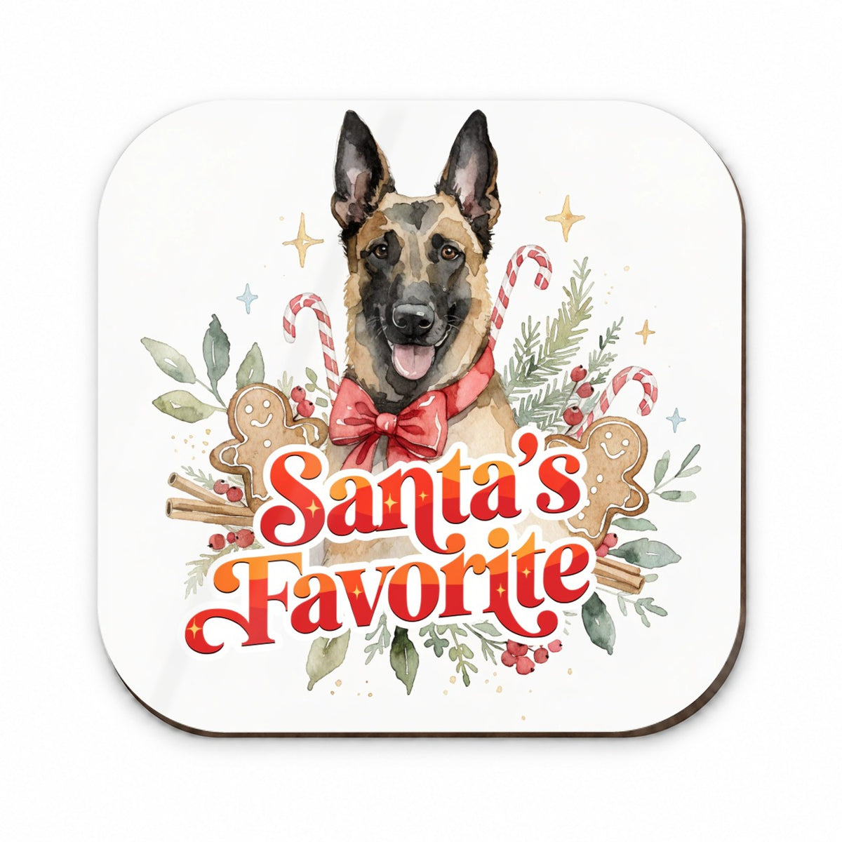 Belgian Malinois Dog Christmas Santa's Favorite Fridge Magnet