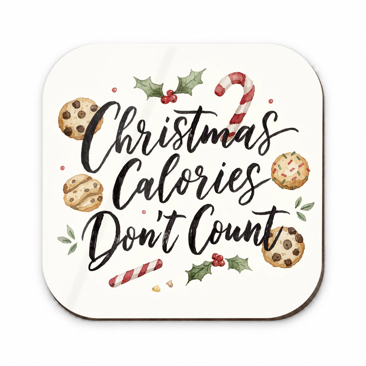 Christmas Calories Don't Count Funny Fridge Magnet