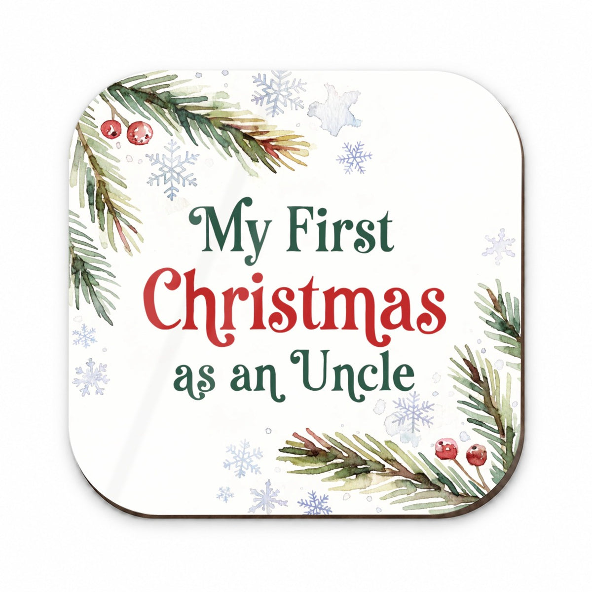 First Christmas As An Uncle Fridge Magnet