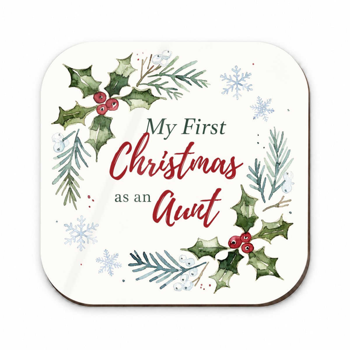 First Christmas As Aunt Script Fridge Magnet