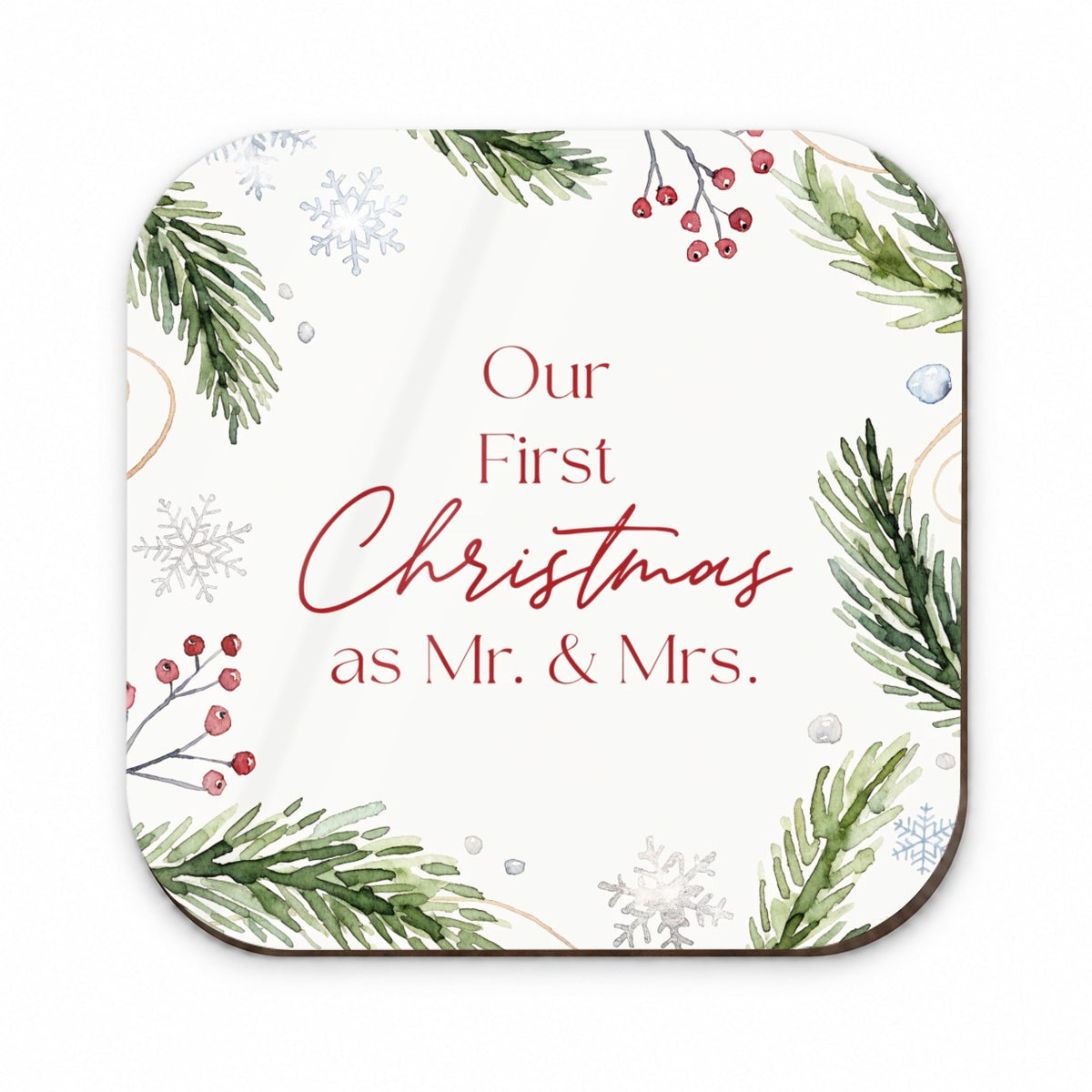 First Christmas As Mr Mrs Married Fridge Magnet