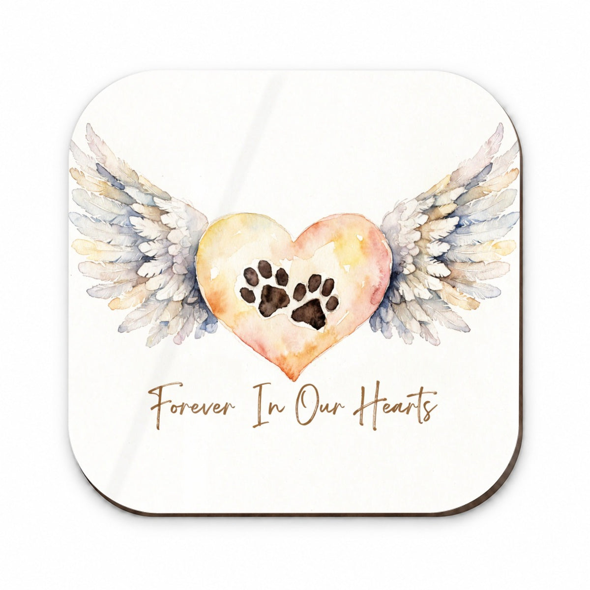 Forever In Our Hearts Dog Cag Angel Wings Fridge Magnet