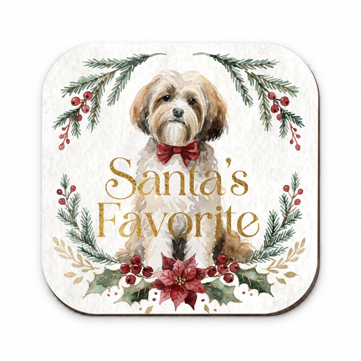 Havanese Dog Christmas Santa's Favorite Fridge Magnet