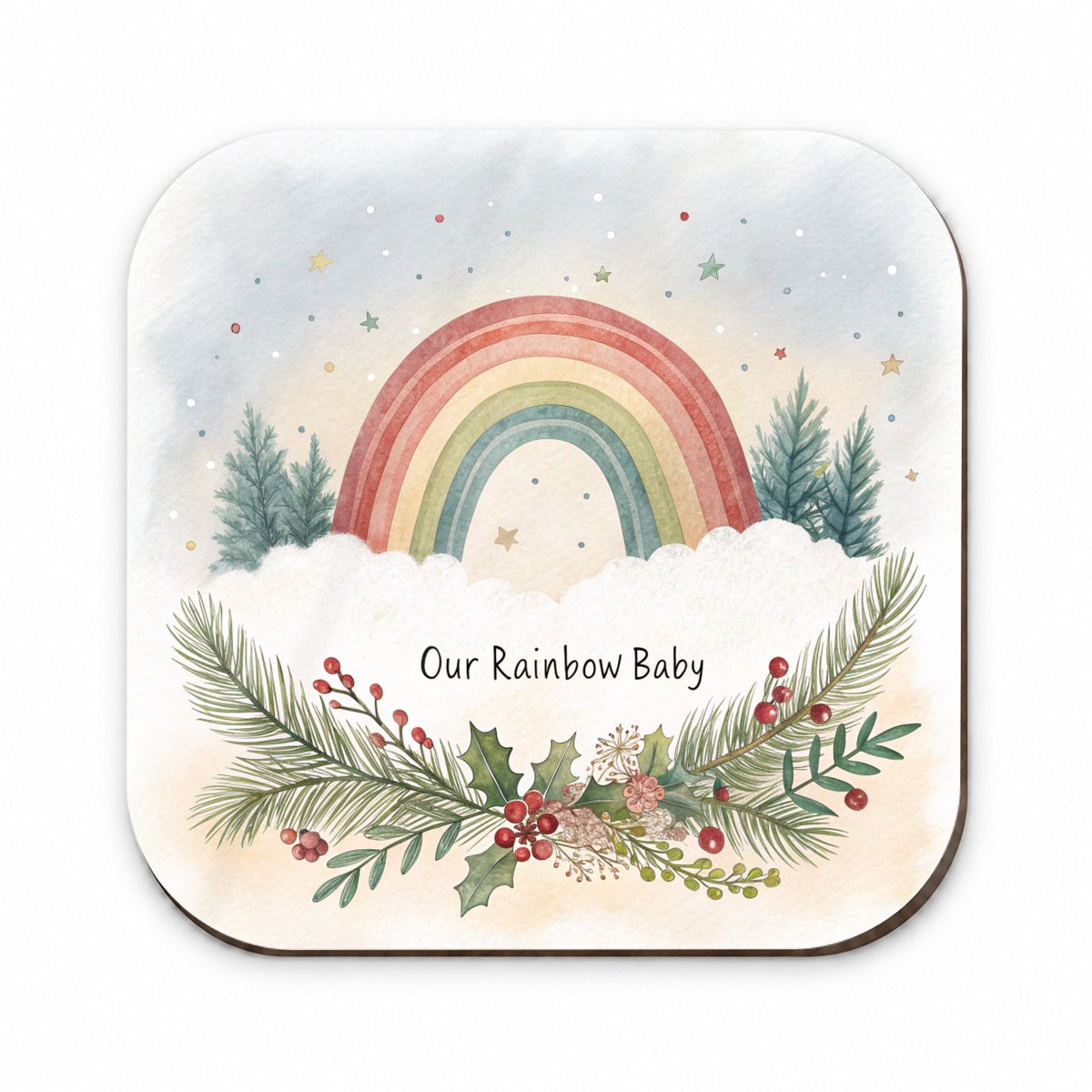 Our Rainbow Baby Christmas Elegant Fridge Magnet