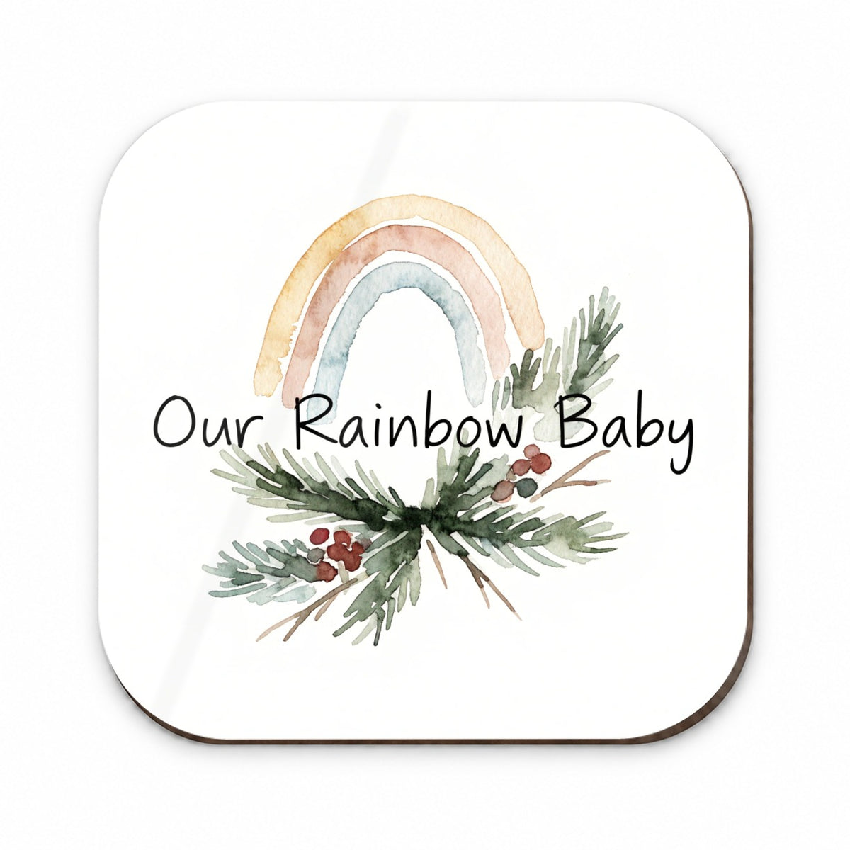 Our Rainbow Baby Christmas Fridge Magnet