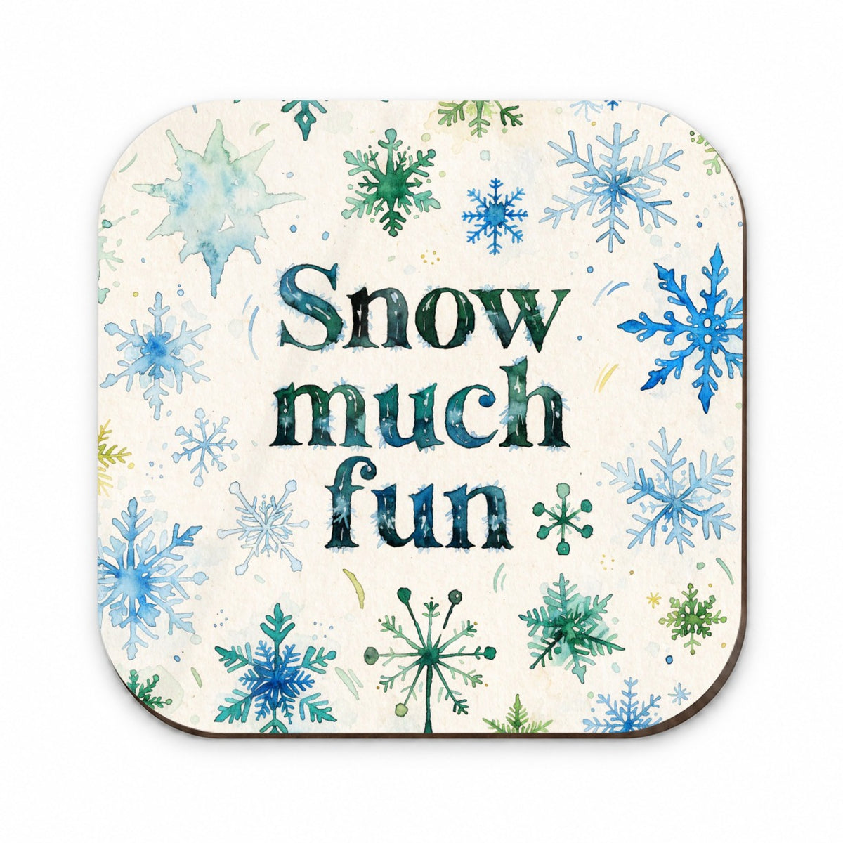Snow So Much Fun Winter Snowflakes Fridge Magnet